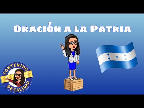 Oración a la patria hondureña