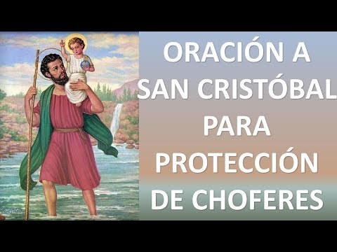 Oración a san cristóbal protector de los choferes