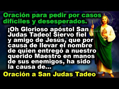 Oración a san judas tadeo siervo fiel amigo de jesús