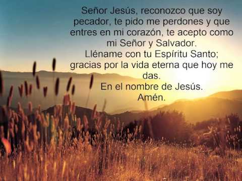Oración de salvación para aceptar a cristo