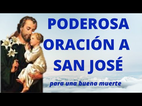 Oración del buen morir de san josé