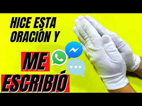 Oración efectiva para que me escriba