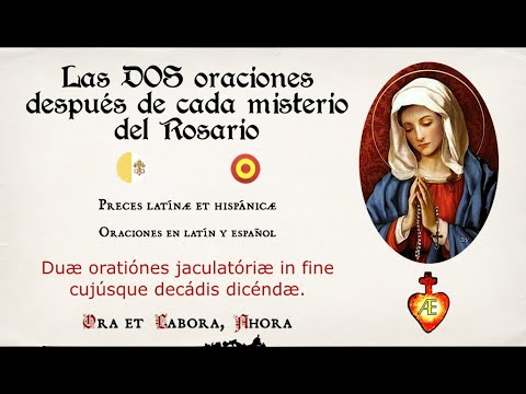 Oraciones para despues del rosario